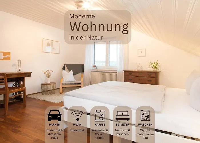 Moderne Ferienwohnung In Der Natur - 3 Schlafzimmer & 1,5 Baeder